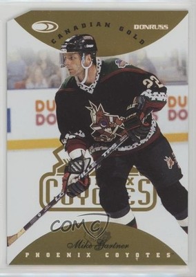 1996-97 Donruss Canadian Ice Gold Clipped Corners 1/150 Mike Gartner #18 HOF 2vh