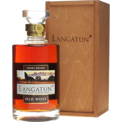 Langatun Old Wolf Smoky Whisky Single Malt Whisky 0,5 Liter 46 % Vol.
