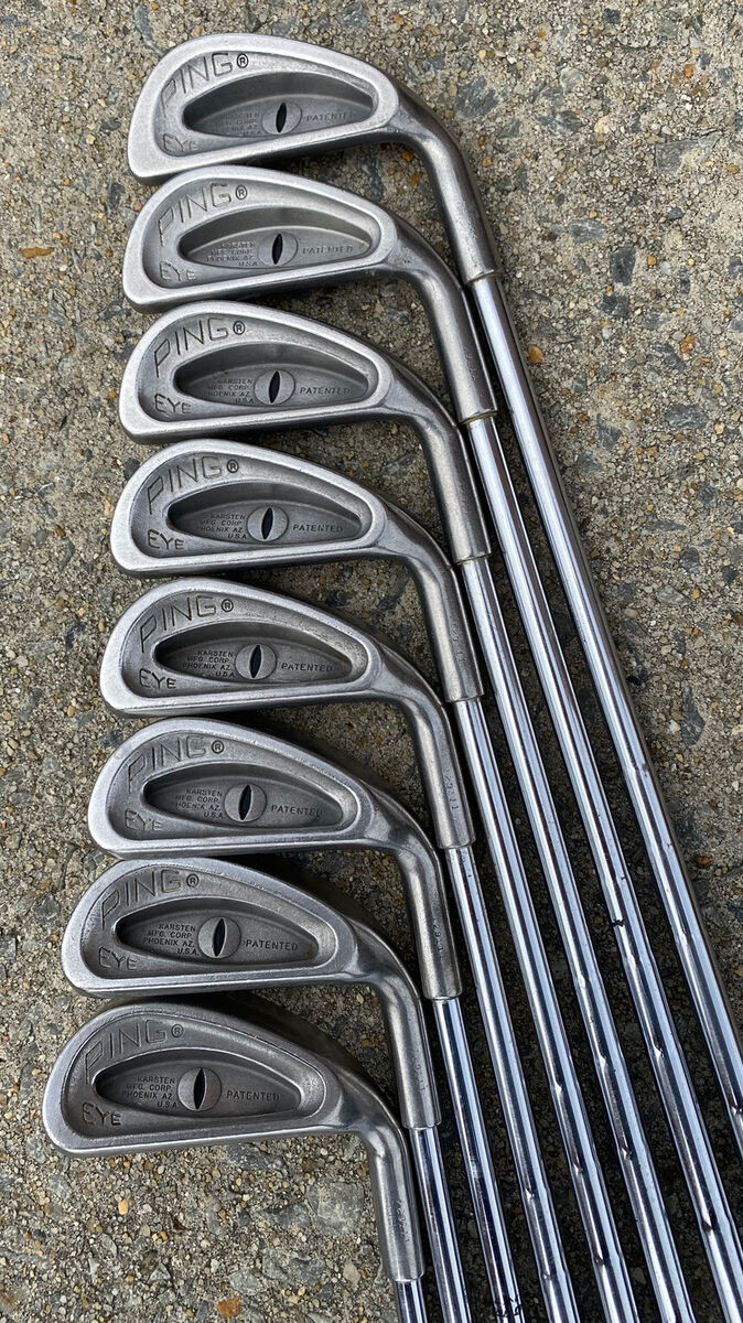 PING EYE (BLACK DOT) IRONS 2-9 (8 IRONS) ALL ORIGINAL EXC PING EYE (BLACK DOT) IRONS 2-9 (8 IRONS) ALL ORIGINAL EXC