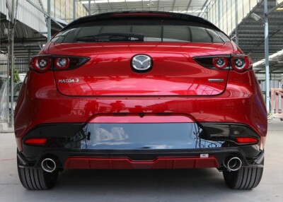 for mazda 3 BP 2019 25 FASTBACK SPORTS PACK rear skirt diffuser +