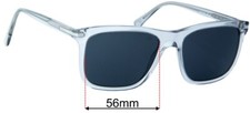 SFx Replacement Sunglass Lenses fits Prada SPR 18W - 56mm Wide