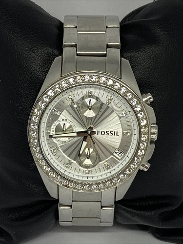 Fossil ES2681 Women's Silver Stainless Steel Analog Dial Quartz Watch XX312 - 第 3/12 張圖片