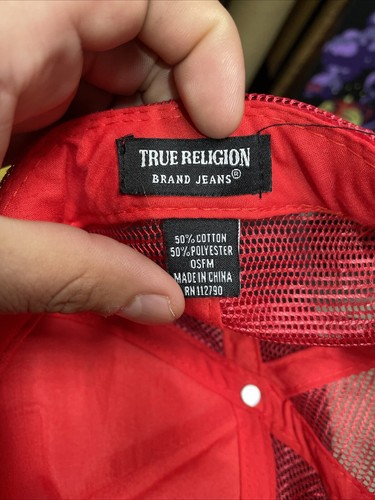 True Religion X 2 Chainz (RARE) Hat Cap SnapBack Collab Trucker Mesh - 第 7/7 張圖片