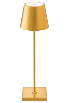 Nuindie LED Akku Tischleuchte Außentischleuchte IP54 Gold 