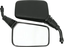 Emgo Roadhawk 5in. Stem Black 10mm Universal Rectangular Mirror 20-25100