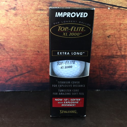 Spalding Top Flite XL 2000 1 Sleeve of 3 Golf Balls - Extra Long - Picture 2 of 7
