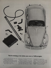 1960s Volkswagen Automobile Youre Missing A Lot Own Parts 32 MPG VTG Print Ad