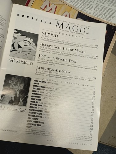 Sarmoti Magic Magazine Issue February 1996 Siegfried & Roy - Picture 2 of 2