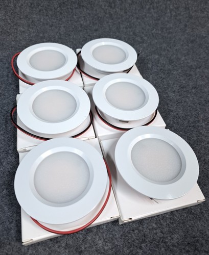 Campervan 12v LED Spotlights - Switched Downlight/Dimmable Motorhome White x 6 - Picture 2 of 7