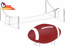 Football Stand Holder, 2-Pack Acrylic Display Stand for Rugby Ball, Clear Rack f