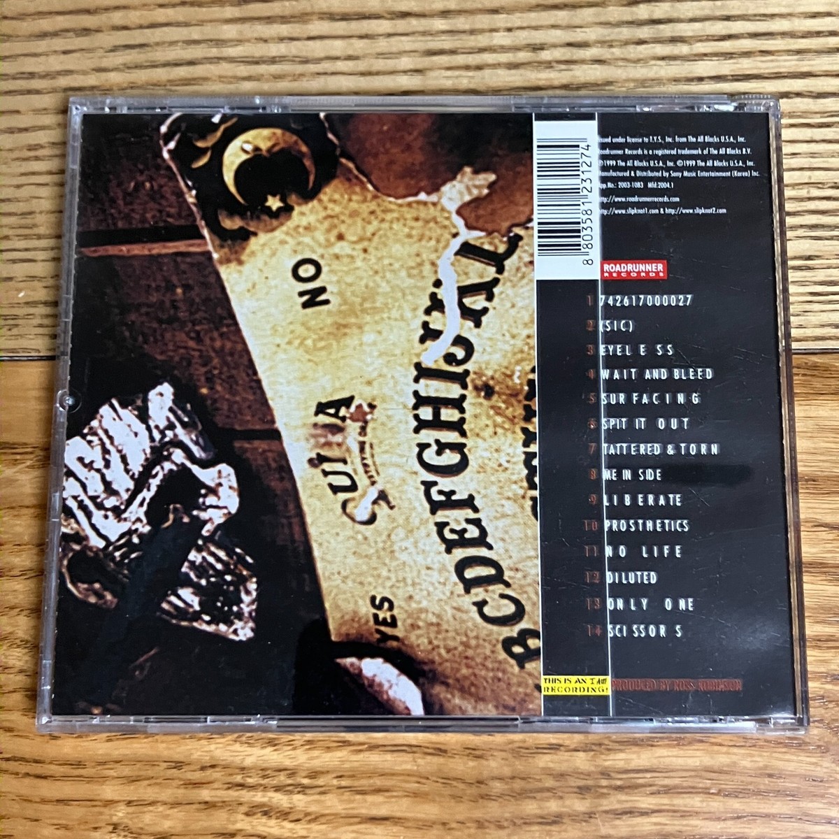 Slipknot Self-Titled 2004 Korea CD 14 Tracks CPK-3127 | eBay