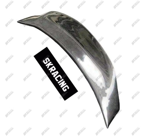 Black/Carbon Fiber HighKick Big Duckbill Rear Spoiler Wing For 16-21 Honda Civic - Picture 10 of 14