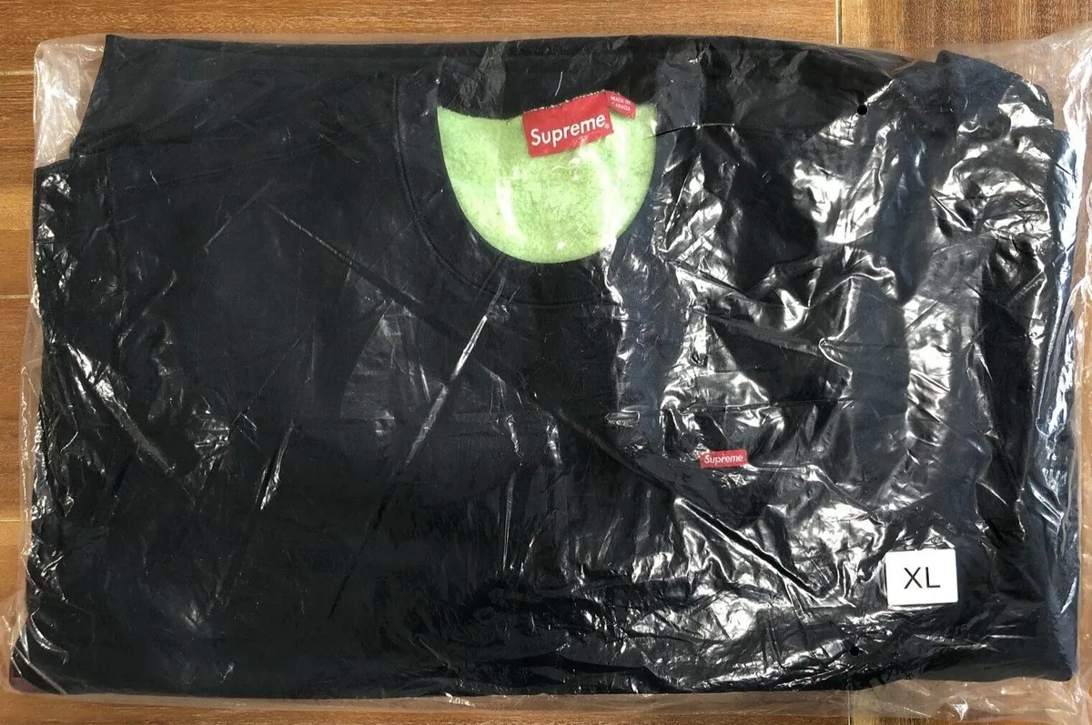 Supreme SS18 Contrast Crewneck Small Box Logo Navy Size XL Brand