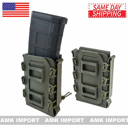 Loup Gris - pochette tactique pour Magazine MOLLE, porte fusil Mag 5.56 7.62mm, étui Airsoft