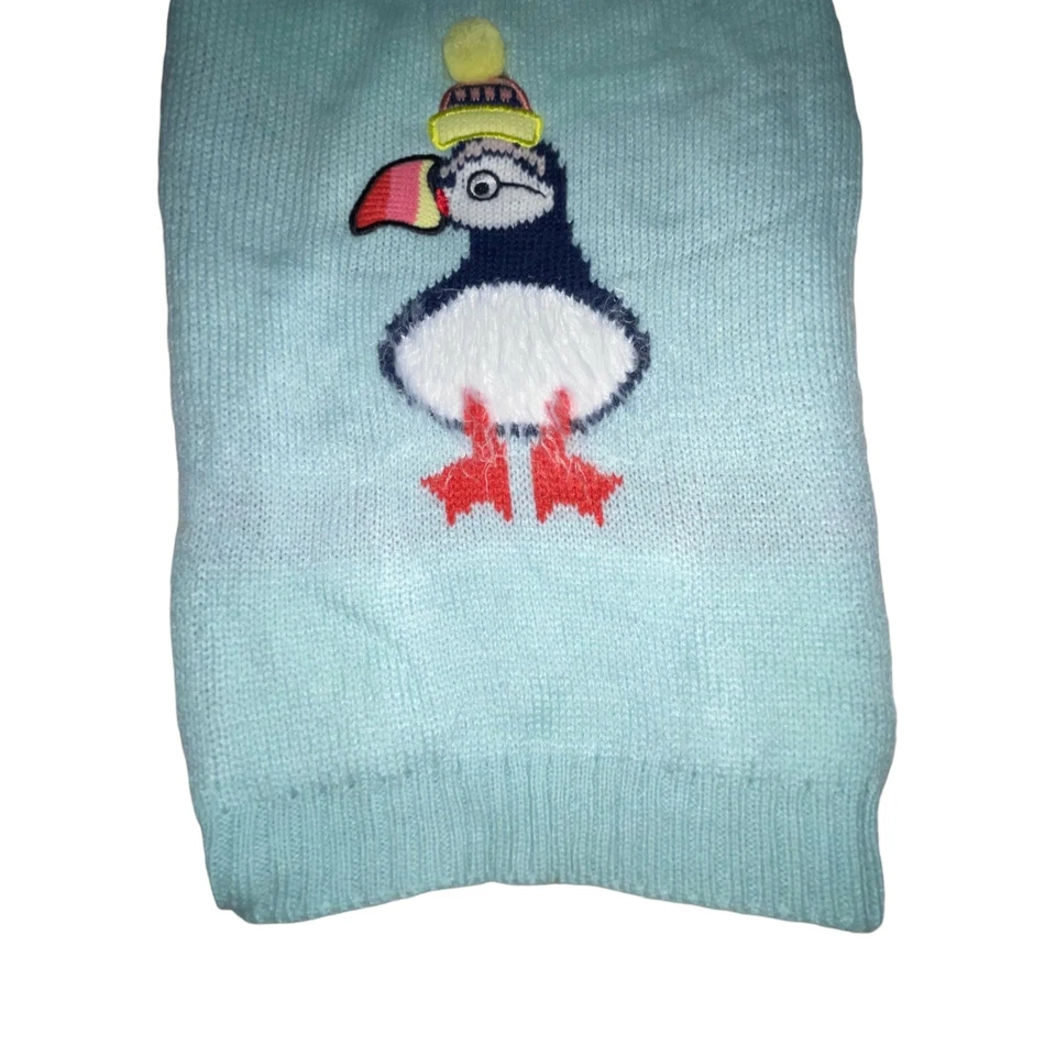 NWT Top Paw Light Blue Penguin Holiday Winter Christmas Pullover Dog Sweater M - Image 3 of 4