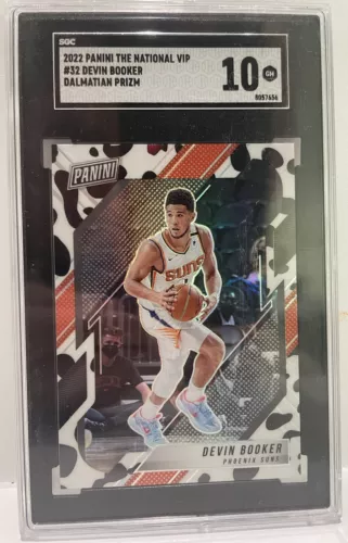 2022 Panini The National VIP Devin Booker DALMATIAN Prizm SGC 10 #32 Suns