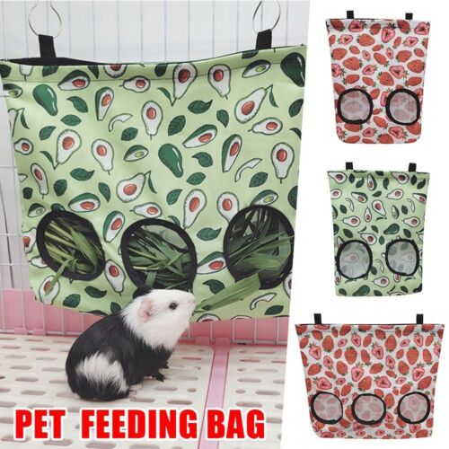 Bags Small Animal Feeder Sack Feeding Dispenser Hanging Pouch Hay Feeder - Bild 1 von 14