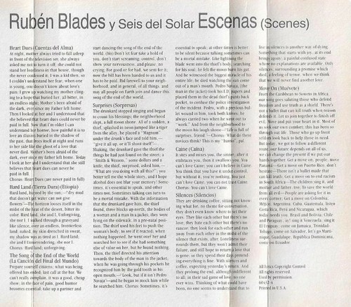 Rubén Blades Y Seis Del Solar Escenas CASSETTE ALBUM World Latin Salsa - Picture 8 of 12