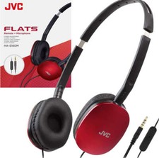 JVC Flats On-Ear Wired Headphones - Flat Foldable Design - 30mm Driver for Power
