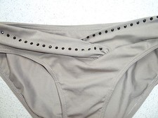 Bikini Höschen Gr. 40 khaki mit Strass-Steinchen bling NKD Outfit Sportiv