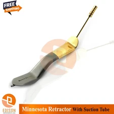Minnesota Cheek Retractor With Suction Silva Oral Cleaning Dental Instruments