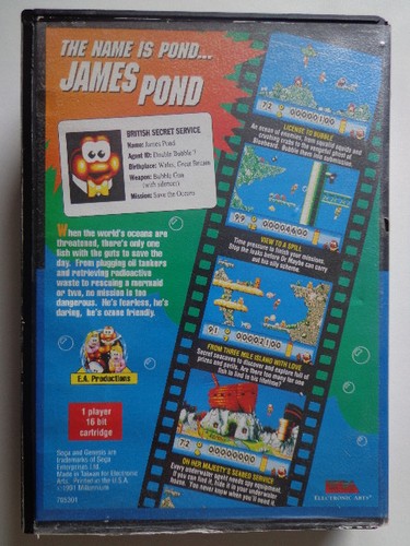 SEGA Mega Drive - James Pond Underwater Agent (NTSC-US IMPORT) (OVP) 10633458 - Bild 2 von 4