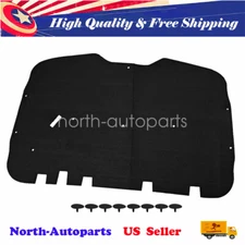 For 1999-06 GMC Sierra Chevy Suburban Silverado Truck Hood Insulation Pad &Clips