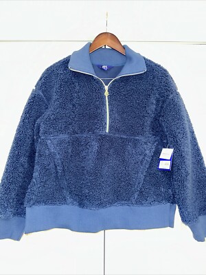 Joy Lab Lightweight Quarter Zip Fleece Sweater NWT M