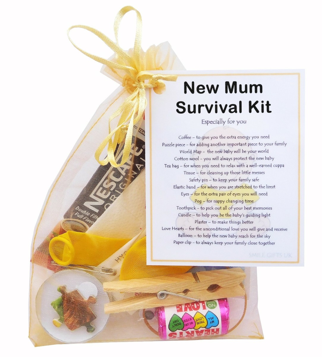New Mum Survival Kit great keepsake for new mums