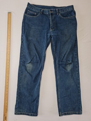 Herren Denim Jeans George Größe 34 Taschen Blau 13194