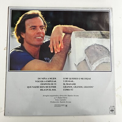 Julio Iglesias, De Niña A Mujer, 1981 Colombian LP, Gatefold Cover