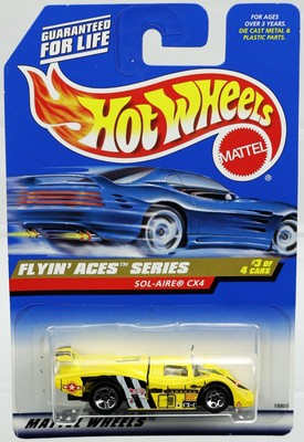 Hot Wheels Sol-Air CX4 1998 Flyin' Aces Series - 18805 New NRFP Yellow SP5 1:64