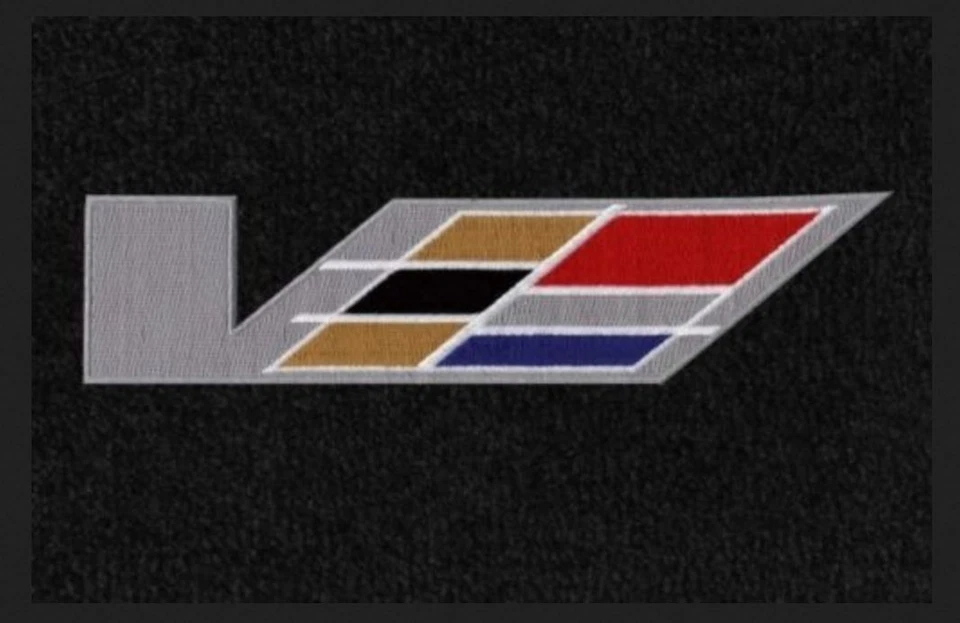 Alfombrilla de maletero LLOYD Velourtex™ hecha a medida con logotipo en V; Cadillac CTS-V 2004-2007  Foto 3 de 4