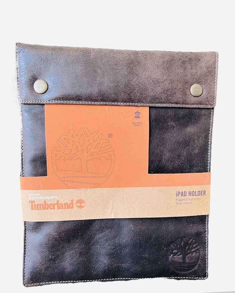 Timberland Earthkeeper iPad Sleeve Holder Leather Brown Tablet Pouch Eco New Nos - Image 2 of 4