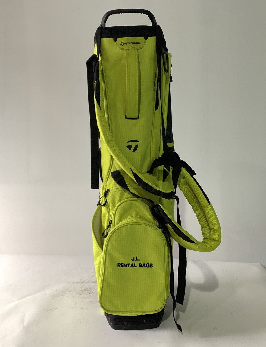 TaylorMade 2022 FlexTech Stand Bag Neon Yellow 5-Way Divide Dual