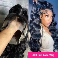 360Full Lace Wig Human Hair Pre Plucked 250 Human Hair Wigs Body Wave