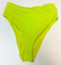 NWT American Eagle Aerie Bright Green Size Small Textured Swim Bottoms
