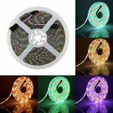 LED Strip Light 5M 5050 RGBW RGB Warm White 300LEDs Tape Flexible Waterproof 12V