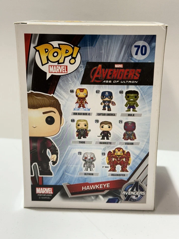 Funko Pop! MARVEL AVENGERS: AGE OF ULTRON HAWKEYE BOBBLE-HEAD FIGURA #70 NUEVO EN CAJA NUEVO Foto 3 de 4