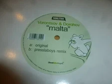 VORONTSOV & DOROHOU - Malta - UK 2-track Vinyl Single