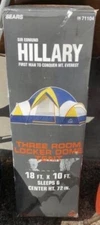 Sir Edmund Hillary Three Room Dome locker room Tent 18ft x 10 ft x 72" center