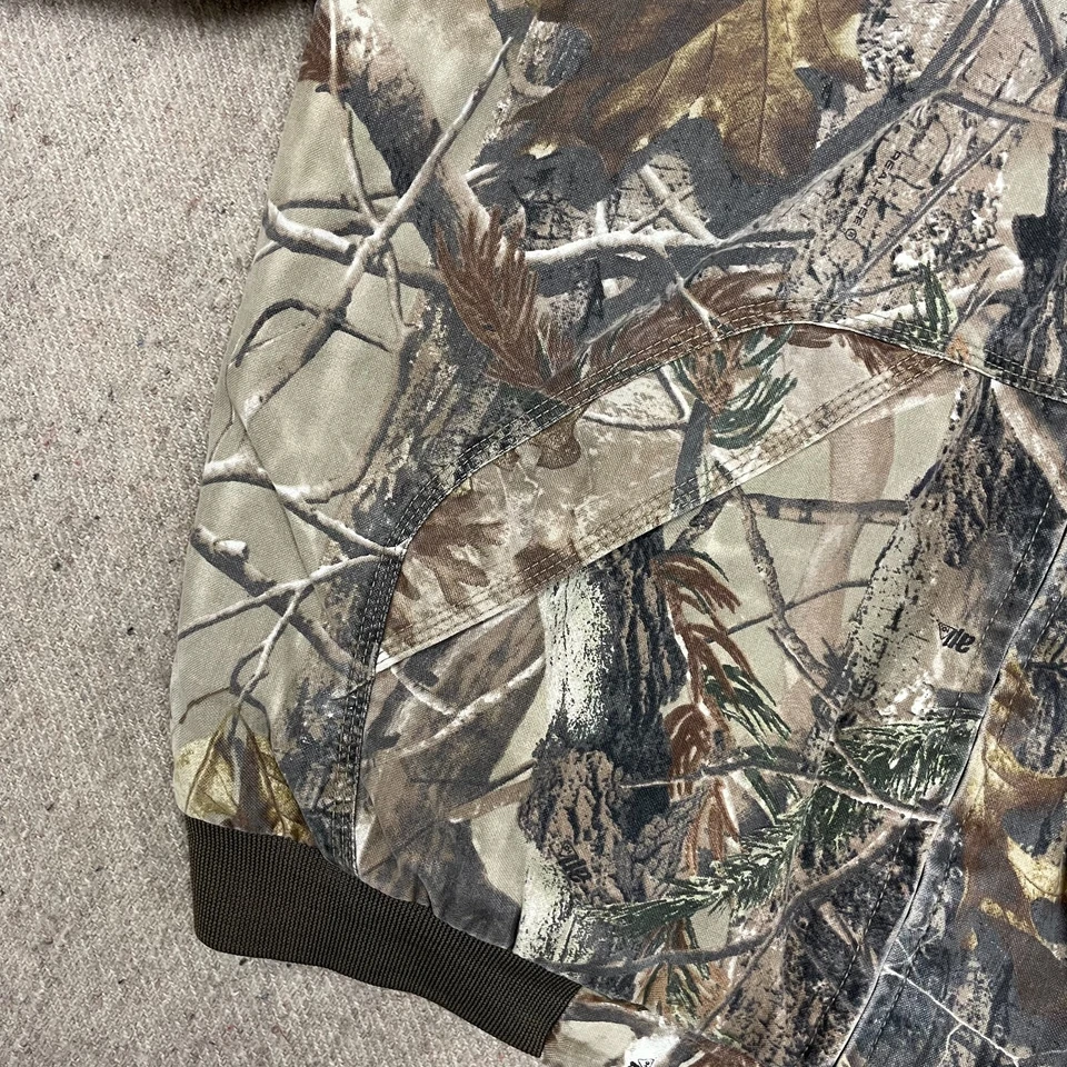REALTREE hunter jacket mens xl brown Camo woods - Image 3 of 4