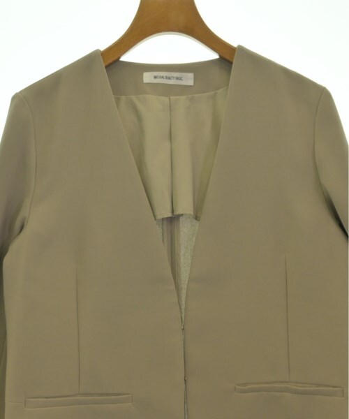 NATURAL BEAUTY BASIC Collarless Jacket LightGray … - image 7