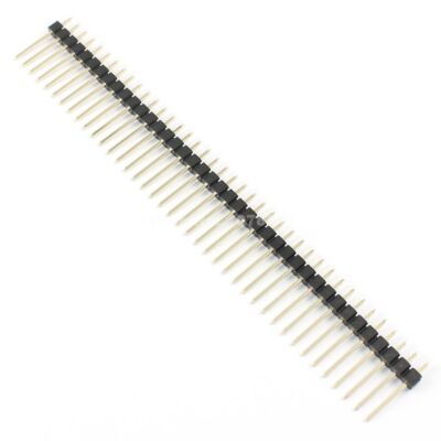 5Pcs 2.54mm Pitch 1x40 Pin 40 Pin Male Single Row Straight Header Strip L= 15mm