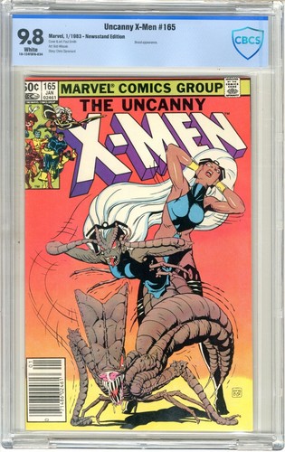 Uncanny X-Men  #165  CBCS  9.8  NMMT  White pgs 1/83  Newsstand Edition. Brood A