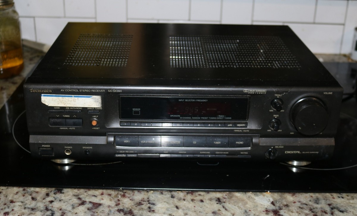 Technics SA-GX390 AV Control Stereo Receiver. No Remote. Tested