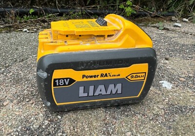 Personalisierte Akku Aufkleber für DeWalt 54V/18V 9Ah Flex Volt Akkus 1 Paar