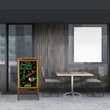 LED Flashing Chalkboard Menu Sign Single Side with Remote For Bar Restaurant Pub