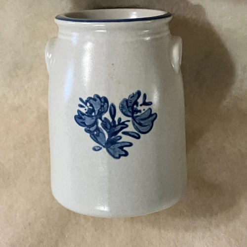 Vintage Pfaltzgraff Yorktown Folk Art Mini Crock - 3.75" Tall