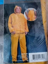  RAINSUIT RAIN SUIT 35MM SIZE 2XL (50-52 Three Piece Heavy Duty  NEW  IN BAG